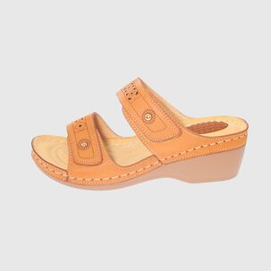 Sandalia Confort Camel Modelo Italiano Art. 5ask73321camel